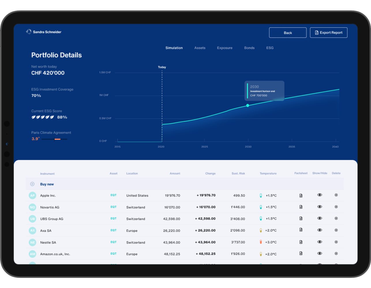 Robo Advisory App screenshot 2